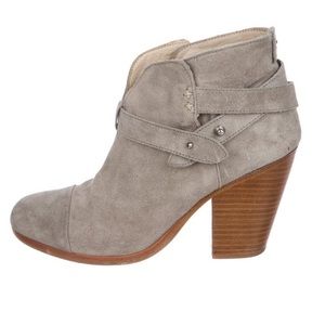 rag & bone grey suede harrow bootie